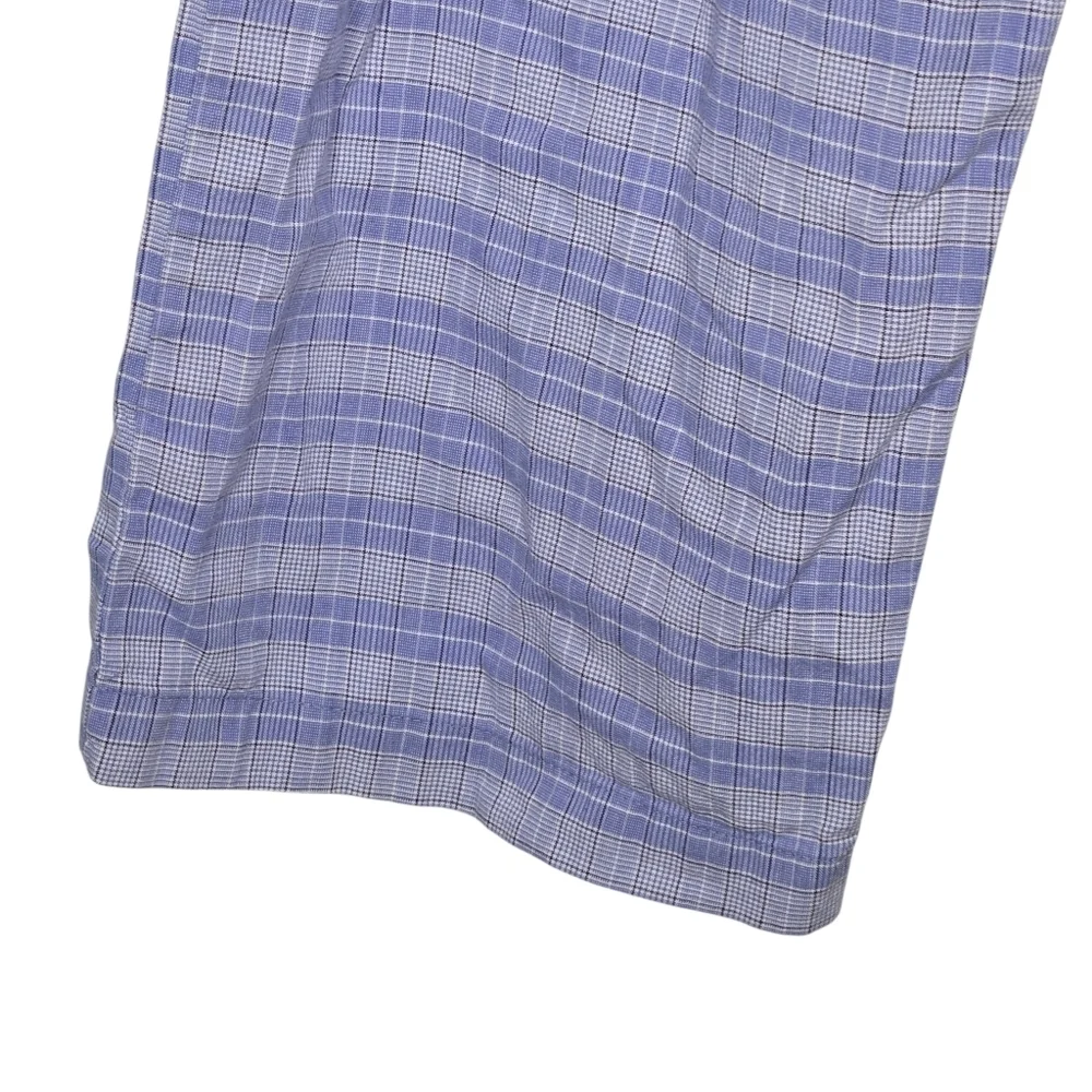 Polo Ralph Lauren Mens Blue Plaid Cotton Straight Leg Pajama Pants Medium
